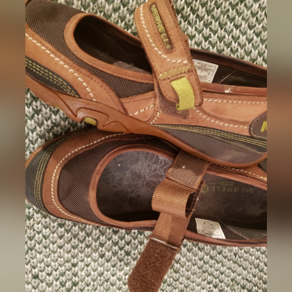 FINAL PRICE DROP Like New Merrell Mimosa Emme Mary Janes - Cocoa Size 7.5 - Picture 11 of 15